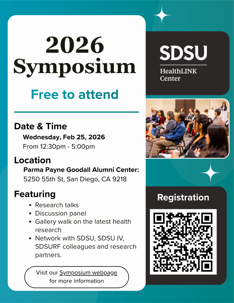 SDSU HealthLINK Center 2026 Symposium – Registration Now Open